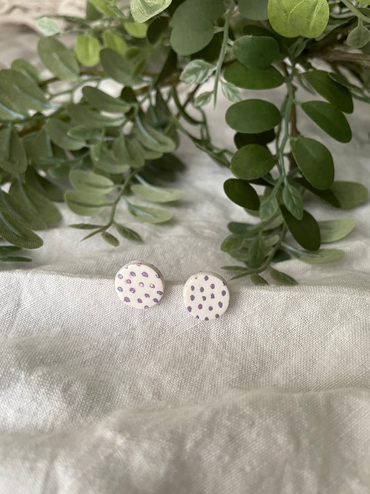 Polka dot studs