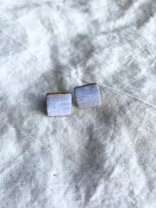 Lavender haze square studs